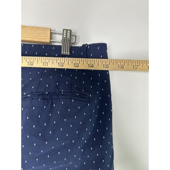Lane Bryant Womens Blue White Polka Dots Dress Pants Size 14 - Picture 11 of 14